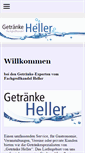 Mobile Screenshot of getraenke-heller.de