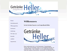 Tablet Screenshot of getraenke-heller.de